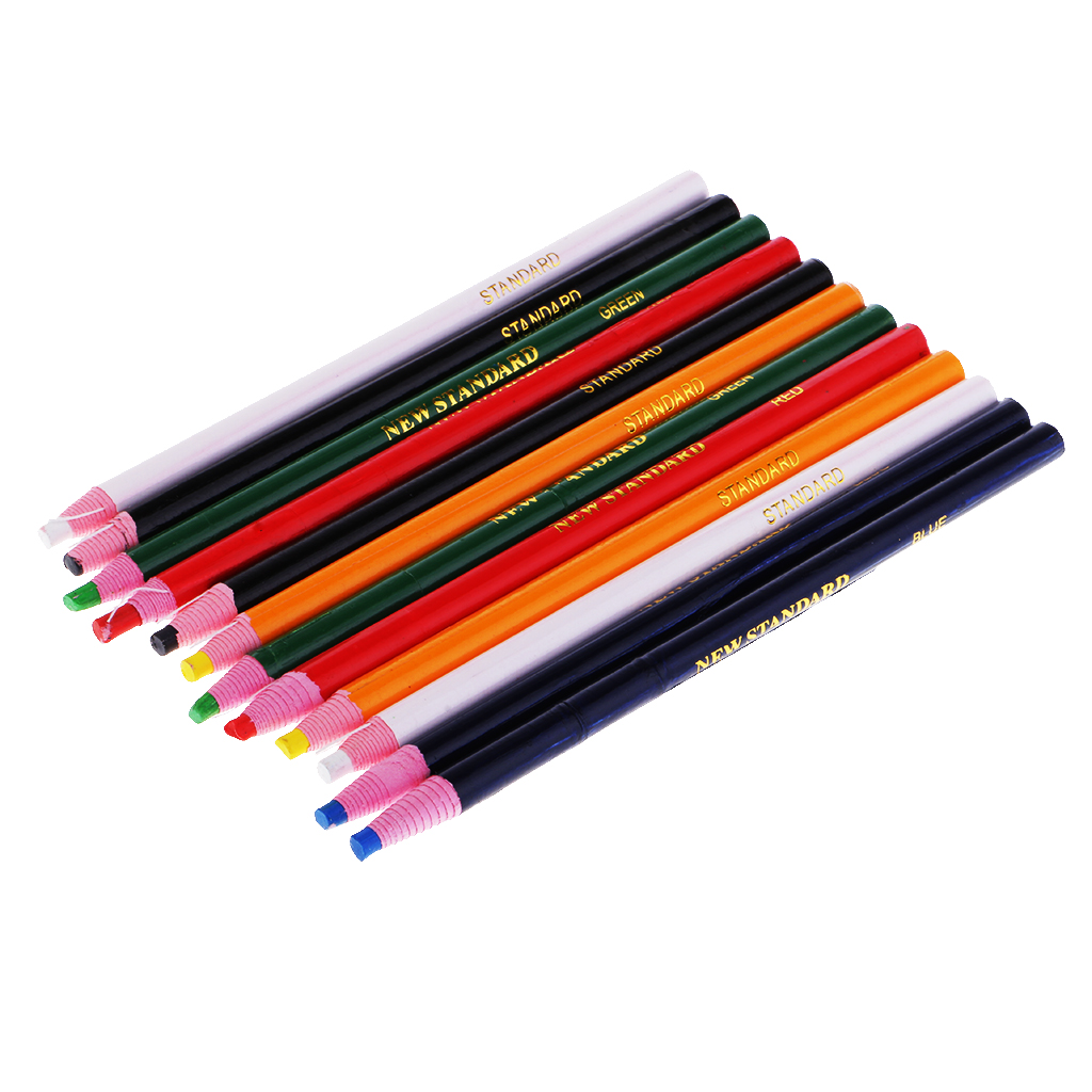 12 Pieces China Markers Chinagraph Grease Pencils for Glass Metal Wood
