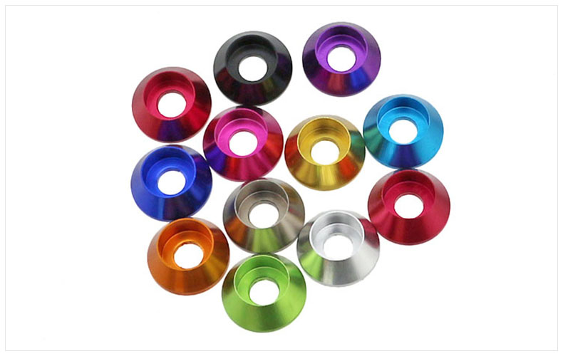 M2M2.5-M8 multi-color high-quality aluminum alloy gasket countersunk head washer 