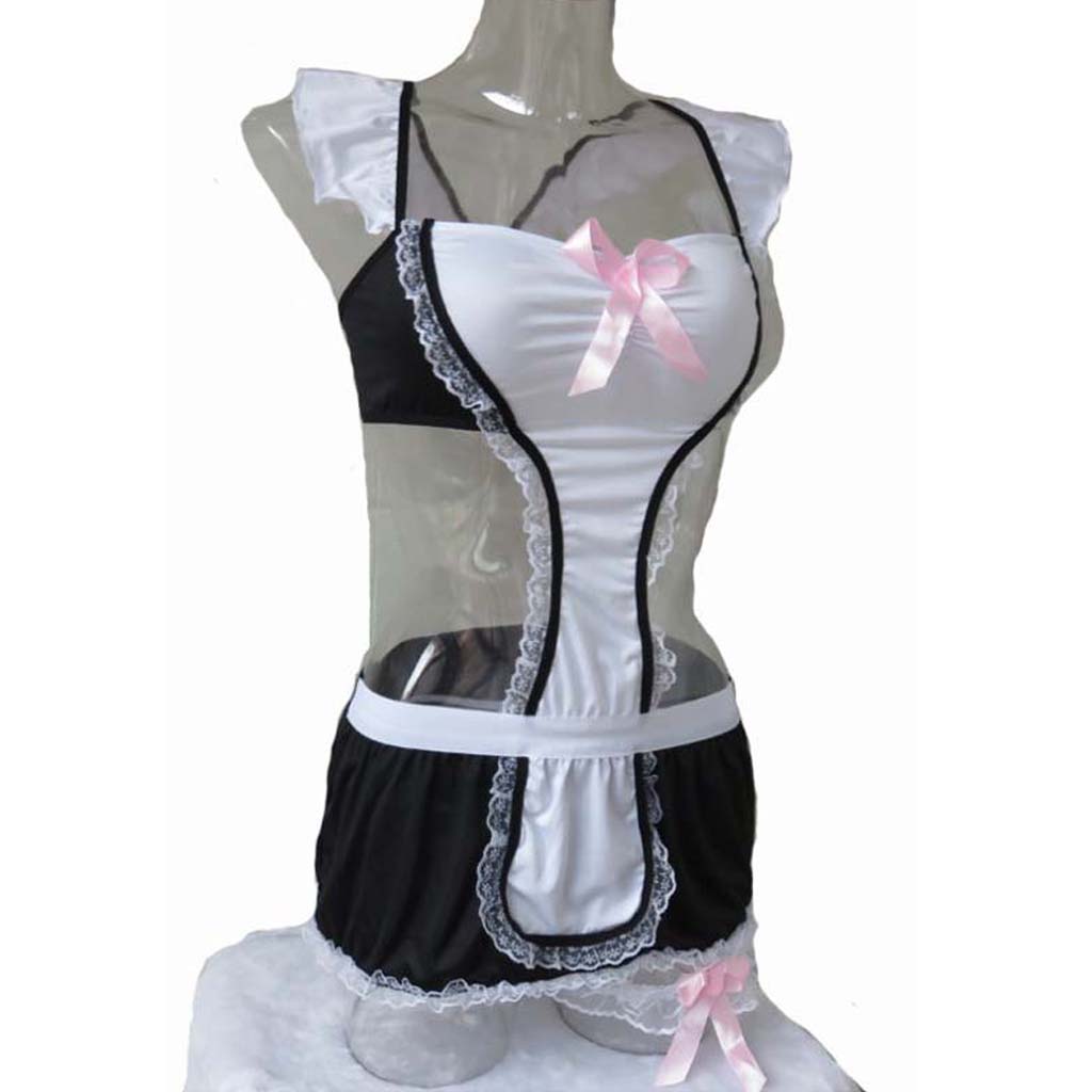 Sexy Lingerie Cosplay Naughty French Maid Costume Fancy Dress Outfit