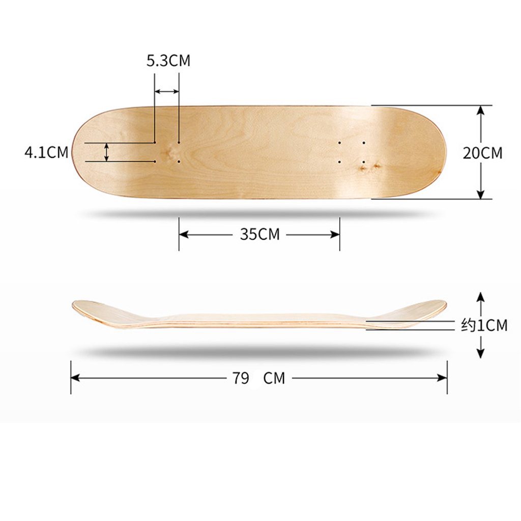 8 inch skateboard in cm Clearance