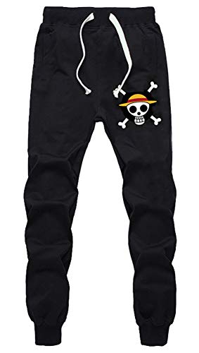 STAHUNTAR Anime Sweatpants Joggers One Piece Luffy Zoro Elastic Waist Pants Cosplay Costume Sport Jersey Trousers