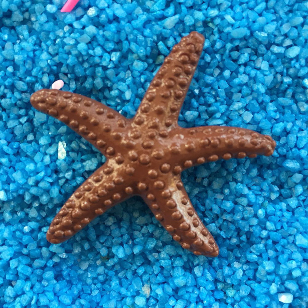 Decoración ecológica de plástico para playa, estrella de mar de