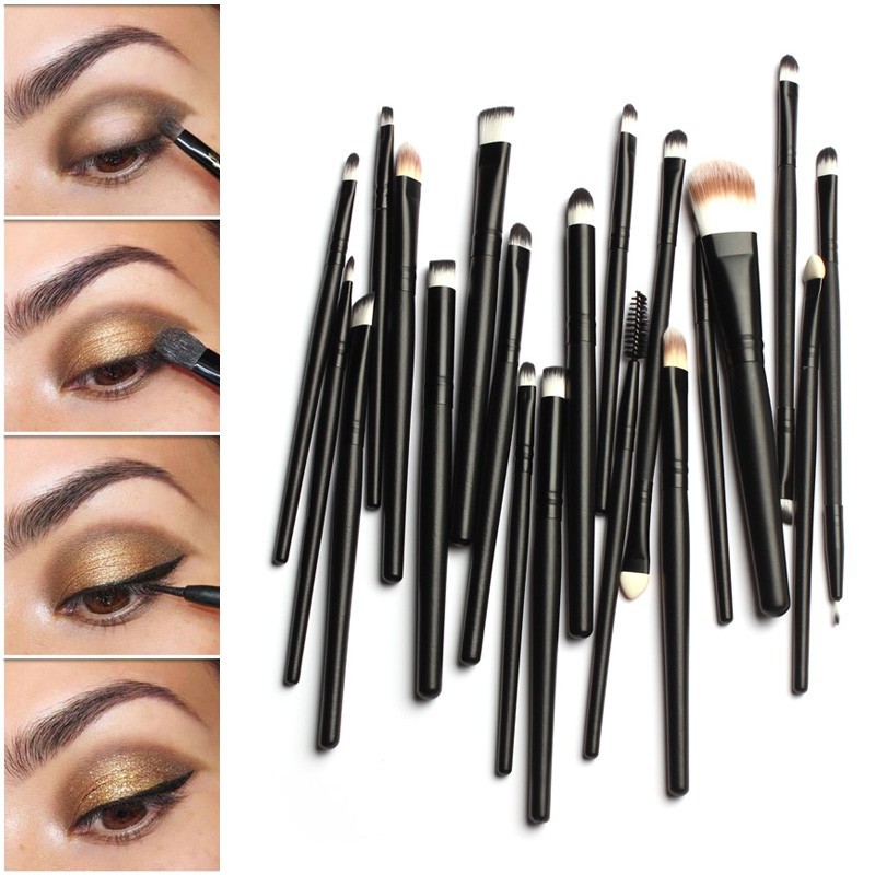 Makeup Brushes Set 20pcs Professional Powder Eyeshadow Eyeliner Lip