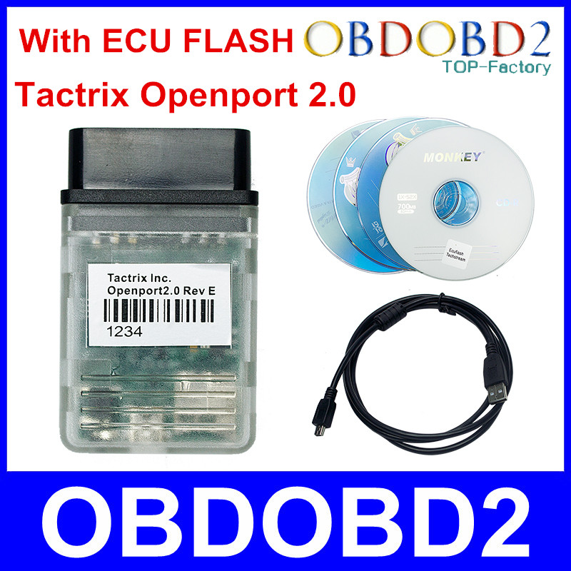   Tactrix Openport 2.0 + ECUFLASH ECU Tactrix Openport 2.0     CAN / ISO / K -    