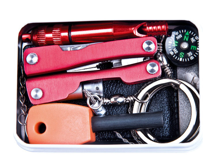 SOS Travel Gear Outdoor Survival Kit SOS First Aid Kits Box Self help Emergency Equipment Bag