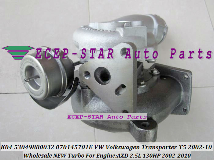 K04 070145701E K04VTG 53049880032 53049700032 For VW VOLKSWAGEN T5 Transporter 2002-10 AXD 2.5L 130HP Turbo Turbocharger