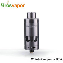 New Arrival Original Wotofo Conqueror RTA Electronic cigarette Atomizer 4.0ml tank top fill adjustable air flow slots shock !!!