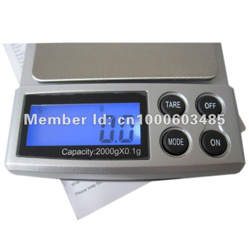 free shipping 2Kg Digital Electronic Balance Weight Scale 0.1g - 2000g hot seller