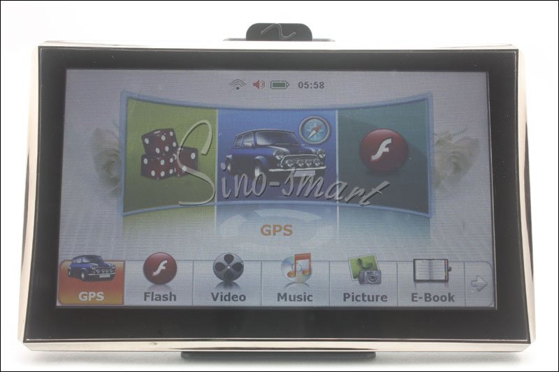 Hot R04 Car Anti-Radar Detector + 7.0 inch GPS navigator 4G built-in memory,Bluetooth,AV-IN,High-speed Sirf V solution New GPS