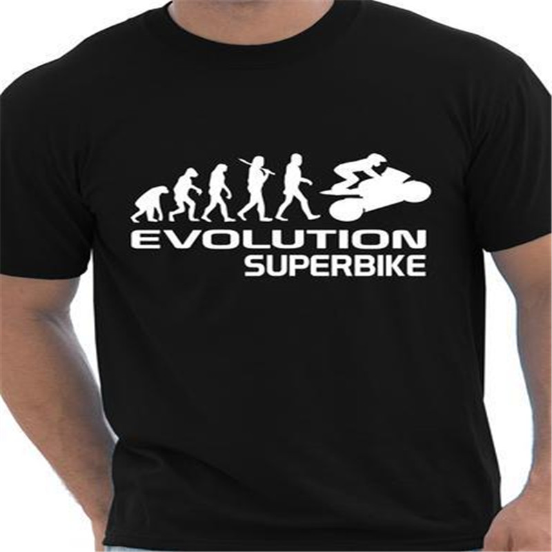 Evolution Of A Superbike Motorbike T font b Shirt b font Homme Funny font b Mens