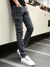 HOT 2016 Fashion Teenagers Boys trousers Halem Demin Slim men’s jeans male thin slacks straight snowflakes little pencil pants