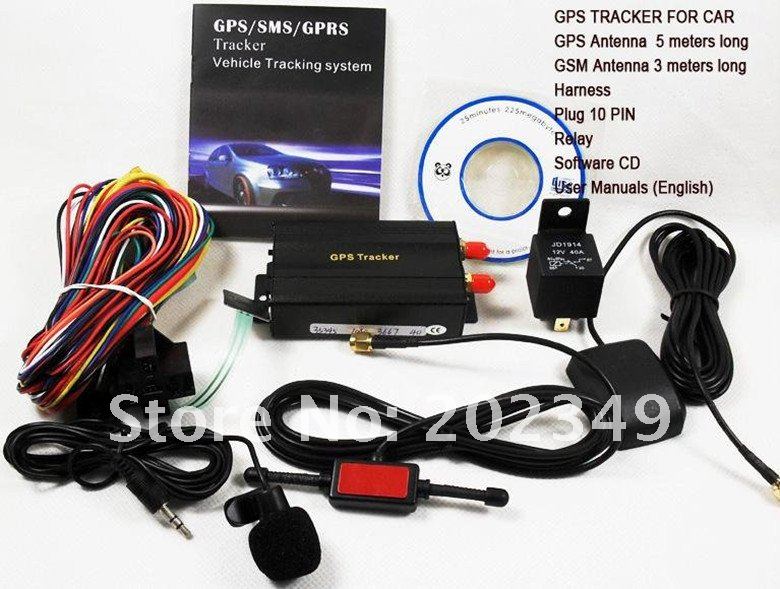 FREE SHIPPING! TK103-A GSM/GPS/GPRS GPS Tracker Auto Vehicle tracker car alarm
