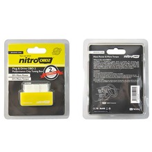 2016 Best Yellow Nitro OBD2 Benzine Car Chip Tuning Box Plug And Drive NitroOBD2 For Benzine / Gasoline Cars From 1996
