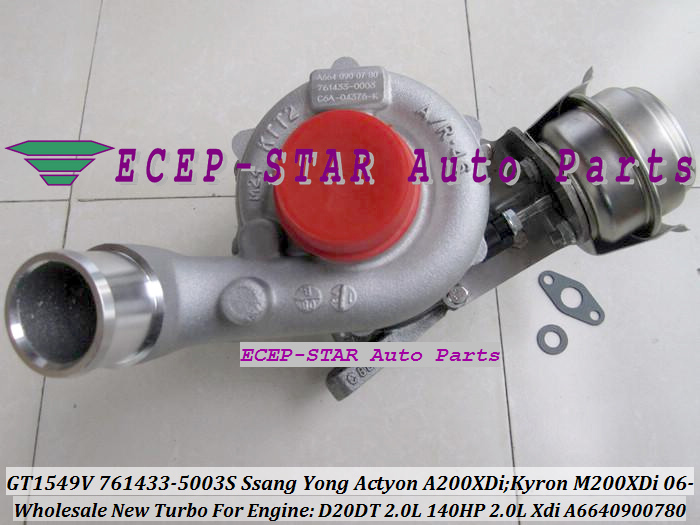 GT1549V 761433-5003S 761433 A6640900780 Turbo For SSANG YONG Actyon A200XDi;Kyron M200XDi 2.0L Xdi 2006- Engine D20DT 140HP (5)