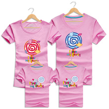 I Love My Family T Shirts Summer Family Look Casual Clothing Family Matching Clothes Cotton Father Mother Kids Children Outfits