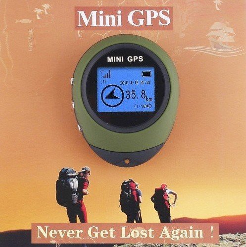 FREE SHIPPING! GPS Receiver + Location Finder Keychain (PG03 Mini GPS) GPS Location Finder/Receiver Keychain (green color))