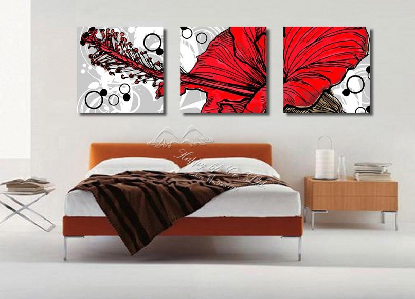 3 panel modern wall painting home decorative art picture paint