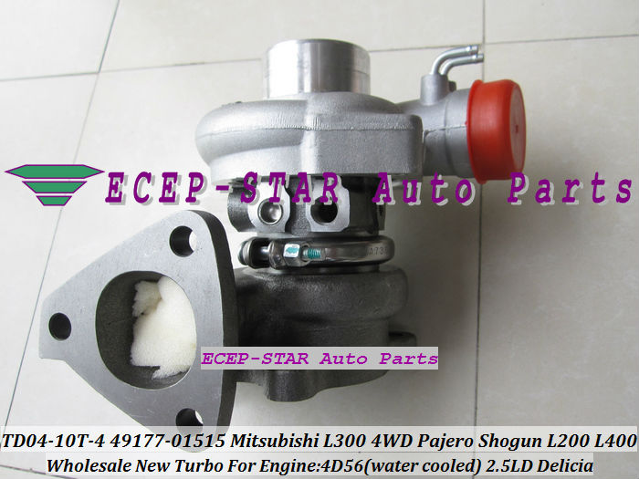 TD04-10T-4 49177-01515 Turbo Turbocharger For Mitsubishi L300 4WD Delicia Pajero Shogun L200 L400 2.5LD 4D56 water cooled (1)