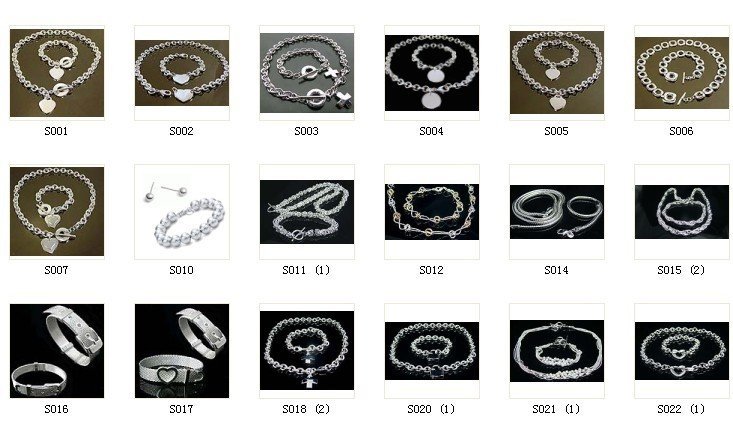 fashion jewelry,925 sterling silver Necklace & bracelet, 925 sterling jewelry,HOT SAL S169
