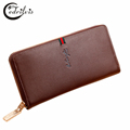 Zipper Luxury Design Men Purse W083 Large Capacity Male Wallet Cardholder Long PU Leather Handbag Zipper