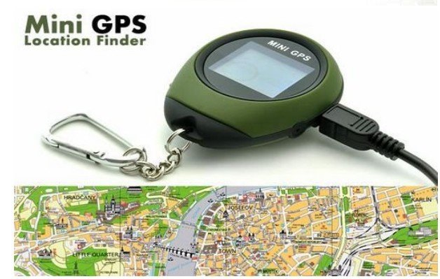 FREE SHIPPING! GPS Receiver + Location Finder Keychain (PG03 Mini GPS) GPS Location Finder/Receiver Keychain (green color))