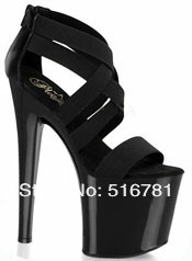 15CM High-Heeled Shoes Platform Front Buckle Strap Over The Knee