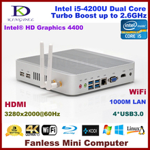 Micro pc mini computer Intel Core i3 5005U i5 4200U HD Graphics wifi HDMI VGA USB3