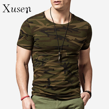Camouflage Men’s T-Shirt 2016 Summer New Fashion Casual Short Sleeve Cotton Tee Shirts Male Fitness Tops Camo Print Tshirt homme