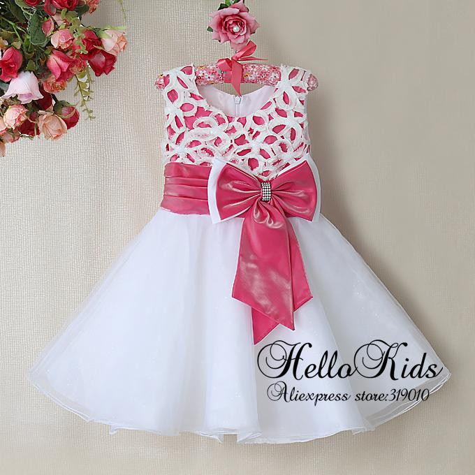 2015 año nuevo vestidos fiesta para niñas de color rosa y princesa ...