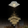T Best Price Modern Lustre Rectangular Crystal Chandeliers For Dining room Pandent Lamp With LED Bulbs