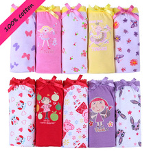 5pcs/set cotton Panties For Girls Kids Short Briefs baby girl underwear, children underwear child cute cartoon shorts Underpants