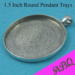 38mm round pendant trays as