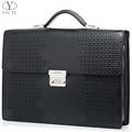 YINTE Men s Briefcase Leather High End Business Briefcase Messenger Laptop Case Attache Bag Cow Leather