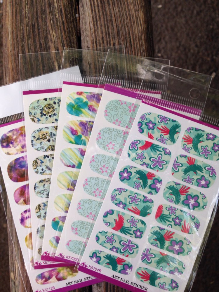 Купить Солнце моды ногтей стикер Дизайн ботанический красочный элемент ...