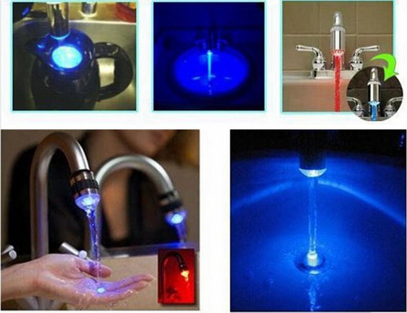 2016 New Novelty Gifts can Change Color According to Temperature 1 PCS LED Faucet Lamp Colorful LED Light Lamp with Adapter 2016 New Novelty Gifts can Change Color According to Temperature 1 PCS LED Faucet Lamp Colorful LED Light Lamp with Adapter