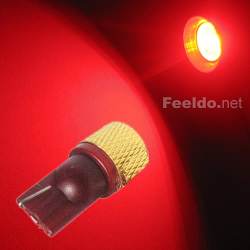 T10 1.5W 194 168 SMD High Power Car LED Lamps- Free Shipping Red (#953)