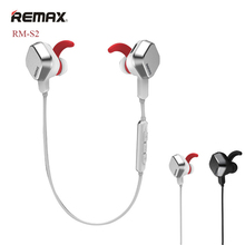 Remax S2 RM-S2 Sport Wireless Bluetooth Earphones Stereo In-ear Handsfree Earbuds Voice controlling with Microphone free ship
