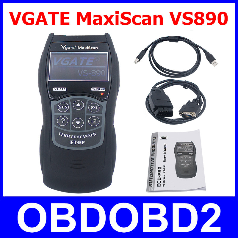   VGATE VS890 OBD2   VGATE MaxiScan VS-890   DTCs OBDII  .  . 890     MIL