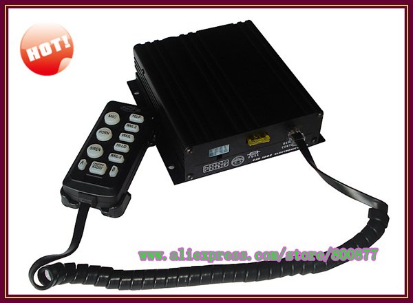(CJB-200Z) 200W siren/ 10 tones/ with Microphone/ 2 light switch/ Volume adjustable (with 1pc X 200W speaker)