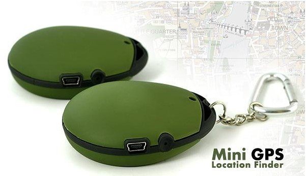 FREE SHIPPING! GPS Receiver + Location Finder Keychain (PG03 Mini GPS) GPS Location Finder/Receiver Keychain (green color))