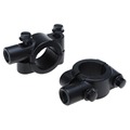 2016 universal BLACK motorcycle HANDLEBAR MIRROR MOUNT 10MM 7 8 inch ALUMINUM CLAMP New