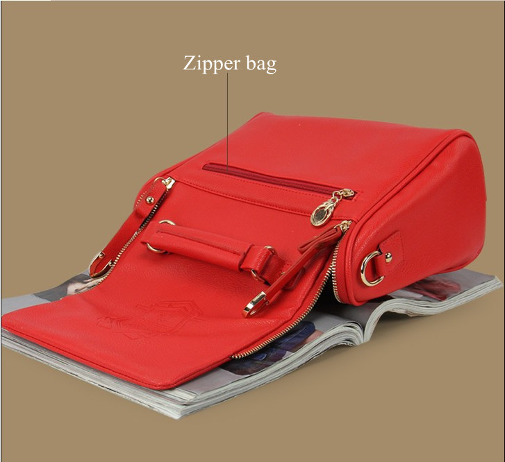 2013 New Korea Fashion Handbag PU Leather Ladies Hand Bag Shoulder