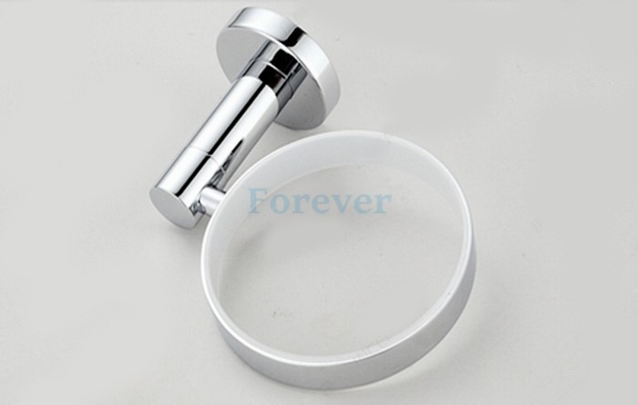 Description Picture 5 of itemoilet Brush Holder,Solid Brass Construction Base in Chrome finish + Frosted glass Cup,Bathroom accessories CB002G