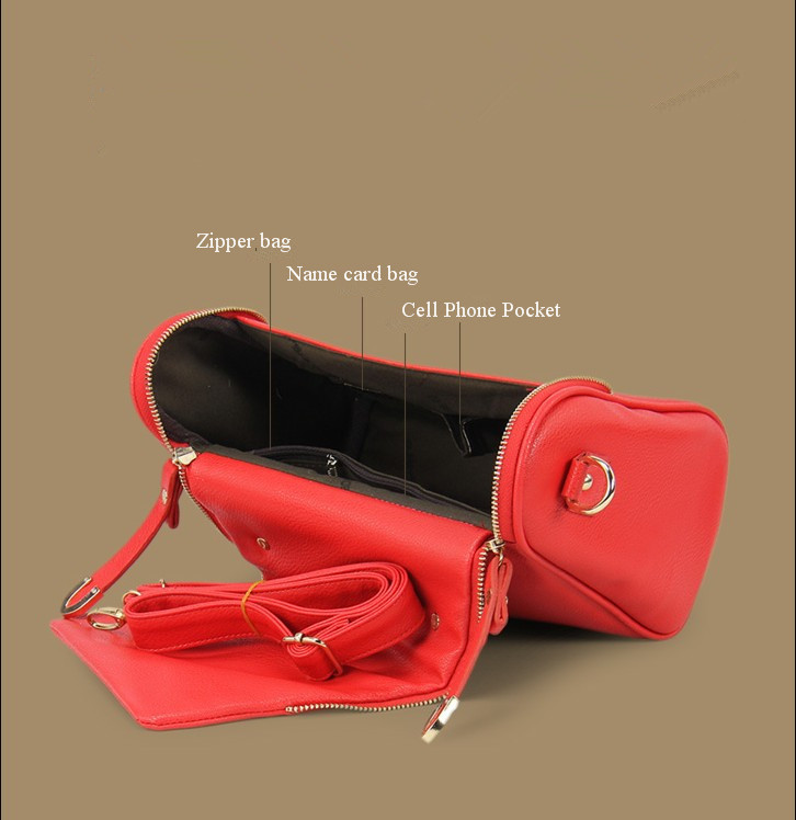 2013 New Korea Fashion Handbag PU Leather Ladies Hand Bag Shoulder