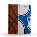 Momax Fashion Sport Basketball Football Stand Leather Case Flip for iPhone 6 Covers Phone Cases Cell