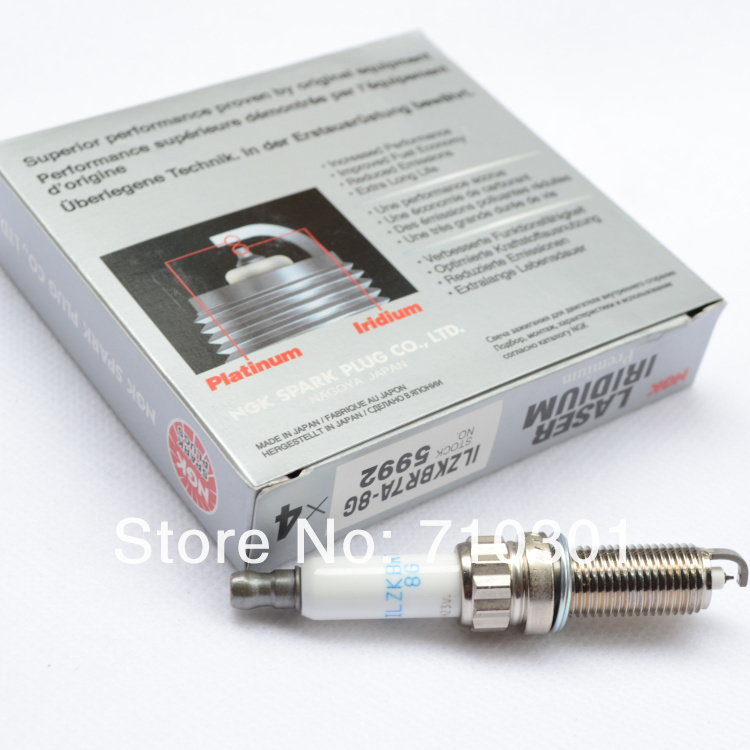 Купить NGK лазерные Иридиум свечи зажигания 5992 ilzkbr7a - 8g, 4шт/lot ...