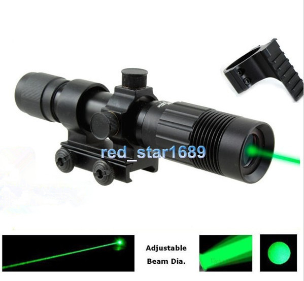 Optics Strong GREEN LASER DESIGNATOR Flashlight Illuminator,Night